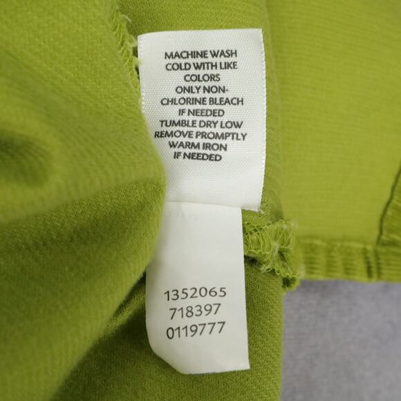 J Jill Top Womens Medium Green Corduroy Tunic Long Sleeve Boho Chic Hipster - Picture 14 of 16